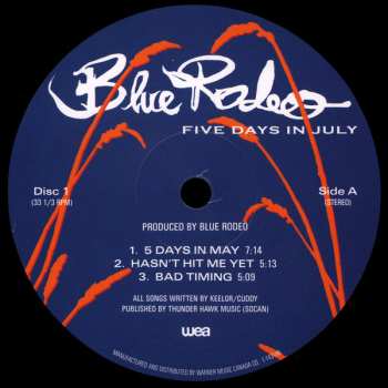 2LP Blue Rodeo: Five Days In July