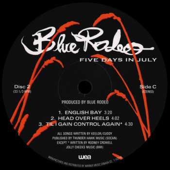 2LP Blue Rodeo: Five Days In July
