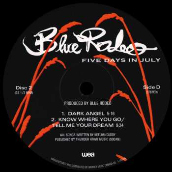 2LP Blue Rodeo: Five Days In July