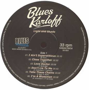 LP Blues Karloff: Light And Shade 63102