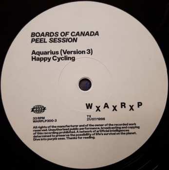 LP Boards Of Canada: Peel Session TX 21/07/98 367329