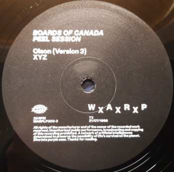 LP Boards Of Canada: Peel Session TX 21/07/98 367329