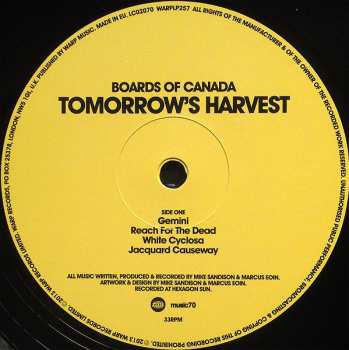 2LP Boards Of Canada: Tomorrow's Harvest 77724
