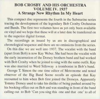CD Bob Crosby And His Orchestra: A Strange New Rhythm In My Heart Volume IV 1937 229354