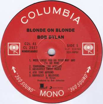 2LP Bob Dylan: Blonde On Blonde 5111