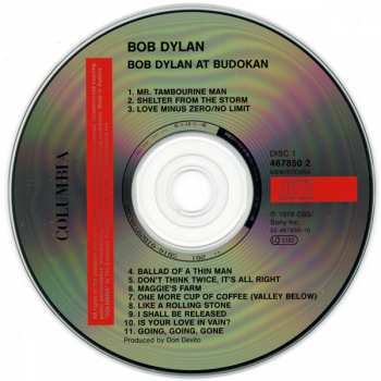 2CD Bob Dylan: Bob Dylan At Budokan