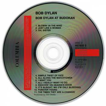 2CD Bob Dylan: Bob Dylan At Budokan