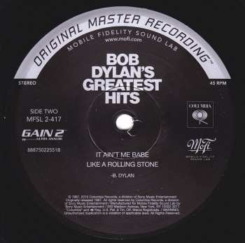 2LP Bob Dylan: Bob Dylan's Greatest Hits LTD | NUM 110920
