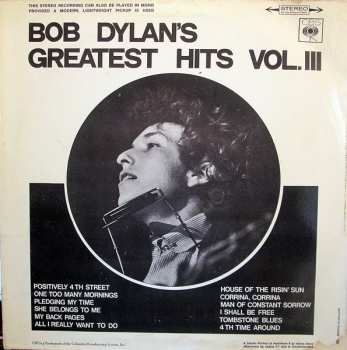 LP Bob Dylan: Bob Dylan's Greatest Hits Vol.III