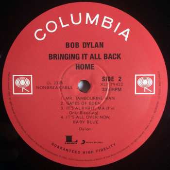 LP Bob Dylan: Bringing It All Back Home 5938