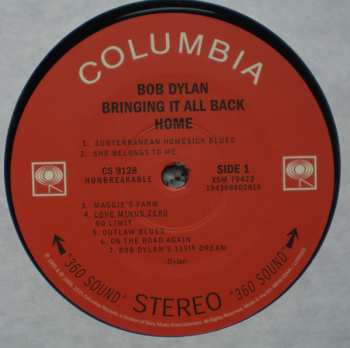 LP Bob Dylan: Bringing It All Back Home 389885