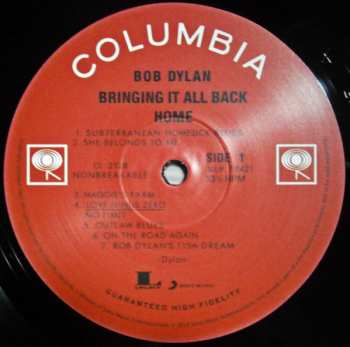 LP Bob Dylan: Bringing It All Back Home LTD 446024
