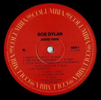 LP Bob Dylan: Hard Rain 15376