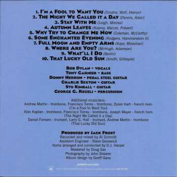 CD Bob Dylan: Shadows In The Night 32240