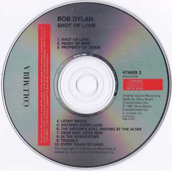 CD Bob Dylan: Shot Of Love 393584