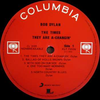 LP Bob Dylan: The Times They Are A-Changin' 36676