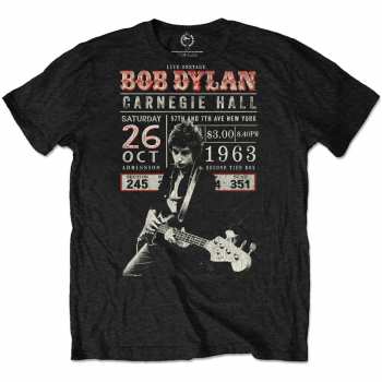 Merch Bob Dylan: Tričko Carnegie Hall '63  S