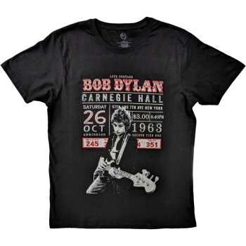 Merch Bob Dylan: Bob Dylan Unisex T-shirt: Carnegie Hall '63 (medium) M