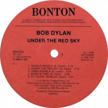 LP Bob Dylan: Under The Red Sky 416200