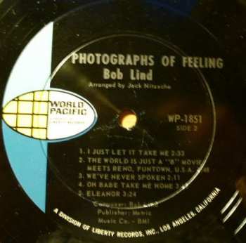 LP Bob Lind: Photographs Of Feeling 180197