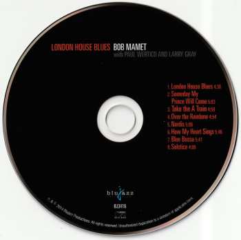 CD Bob Mamet: London House Blues