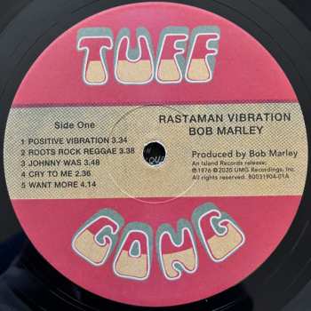 LP Bob Marley & The Wailers: Rastaman Vibration LTD | NUM 444490