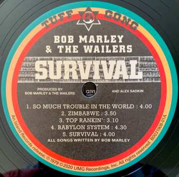 LP Bob Marley & The Wailers: Survival LTD | NUM 511960