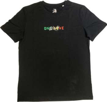 Merch Bob Marley & The Wailers: Bob Marley Unisex T-shirt: One Love Portrait (back Print & Embroidery) (small) S