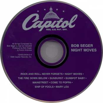 CD Bob Seger And The Silver Bullet Band: Night Moves 385800
