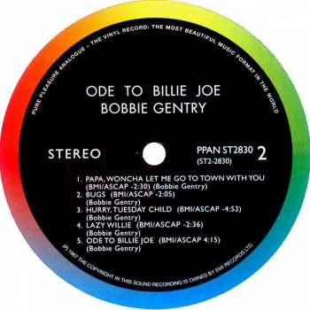 LP Bobbie Gentry: Ode To Billie Joe LTD 70435
