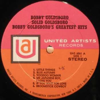 LP Bobby Goldsboro: Solid Goldsboro - Bobby Goldsboro's Greatest Hits 157463