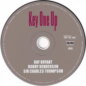 CD Bobby Henderson: Key One Up 440763