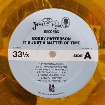 LP Bobby Patterson: It's Just A Matter Of Time LTD | NUM | CLR 368304