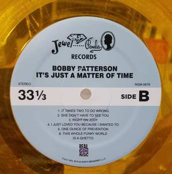 LP Bobby Patterson: It's Just A Matter Of Time LTD | NUM | CLR 368304