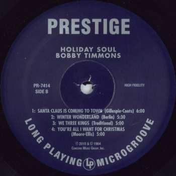 LP Bobby Timmons: Holiday Soul 369557
