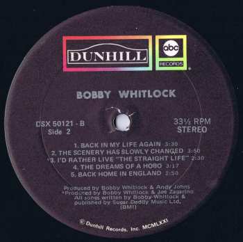 2CD Bobby Whitlock: Bobby Whitlock / Raw Velvet / One Of A Kind