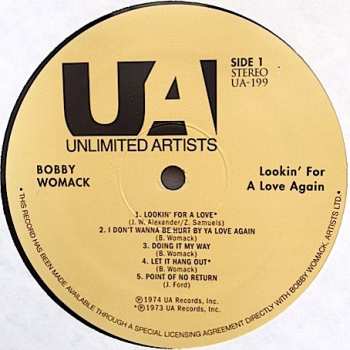 LP Bobby Womack: Lookin' For A Love Again 457278