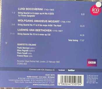 CD Luigi Boccherini: String Quartet Op.44 N°4 / String Quartet N°17 "Hunt" /  String Quartet N°15 442458