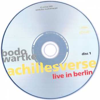 2CD Bodo Wartke: Achillesverse - Live In Berlin 301864