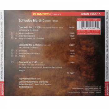 CD Bohuslav Martinů: Cello Concertos 236665