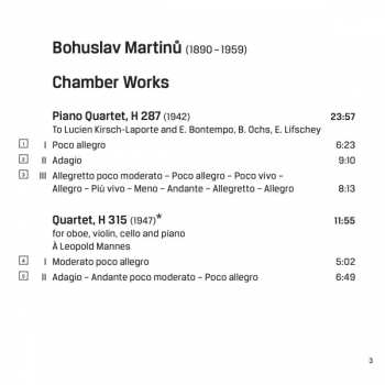 CD Bohuslav Martinů: Chamber Works 429419