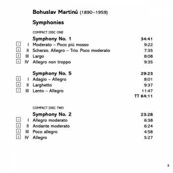 3CD/Box Set Bohuslav Martinů: Symphonies 327138