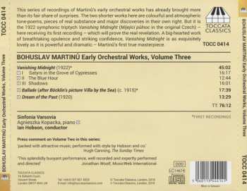 CD Bohuslav Martinů: Early Orchestral Works, Volume Three 324368