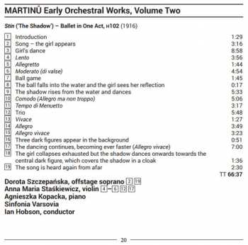 CD Bohuslav Martinů: Early Orchestral Works, Volume Two 329739