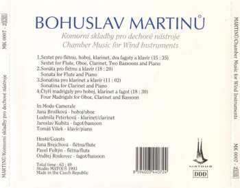 CD Bohuslav Martinů: Chamber Music For Wind Instruments