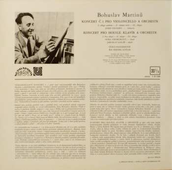 LP Bohuslav Martinů: Koncert Pro Violoncello A Orchestr Č.1 / Koncert Pro Housle, Klavír A Orchestr 276912