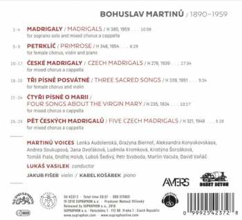 CD Bohuslav Martinů: Madrigals 22471