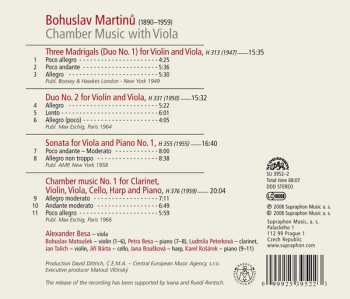 CD Bohuslav Martinů: Martinu: Chamber Music With Viola 50541