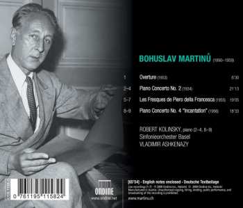 CD Bohuslav Martinů: Piano Concertos Nos. 2 & 4, Etc 361553