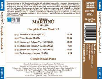 CD Bohuslav Martinů: Piano Sonata • Fantaisie Et Toccata • Etudes And Polkas 323034